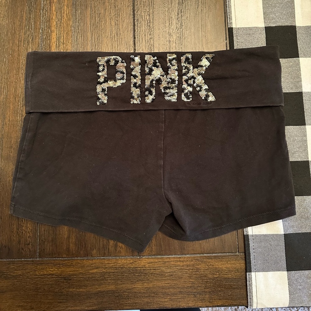 Victoria's Secret PINK Black Yoga Shorts